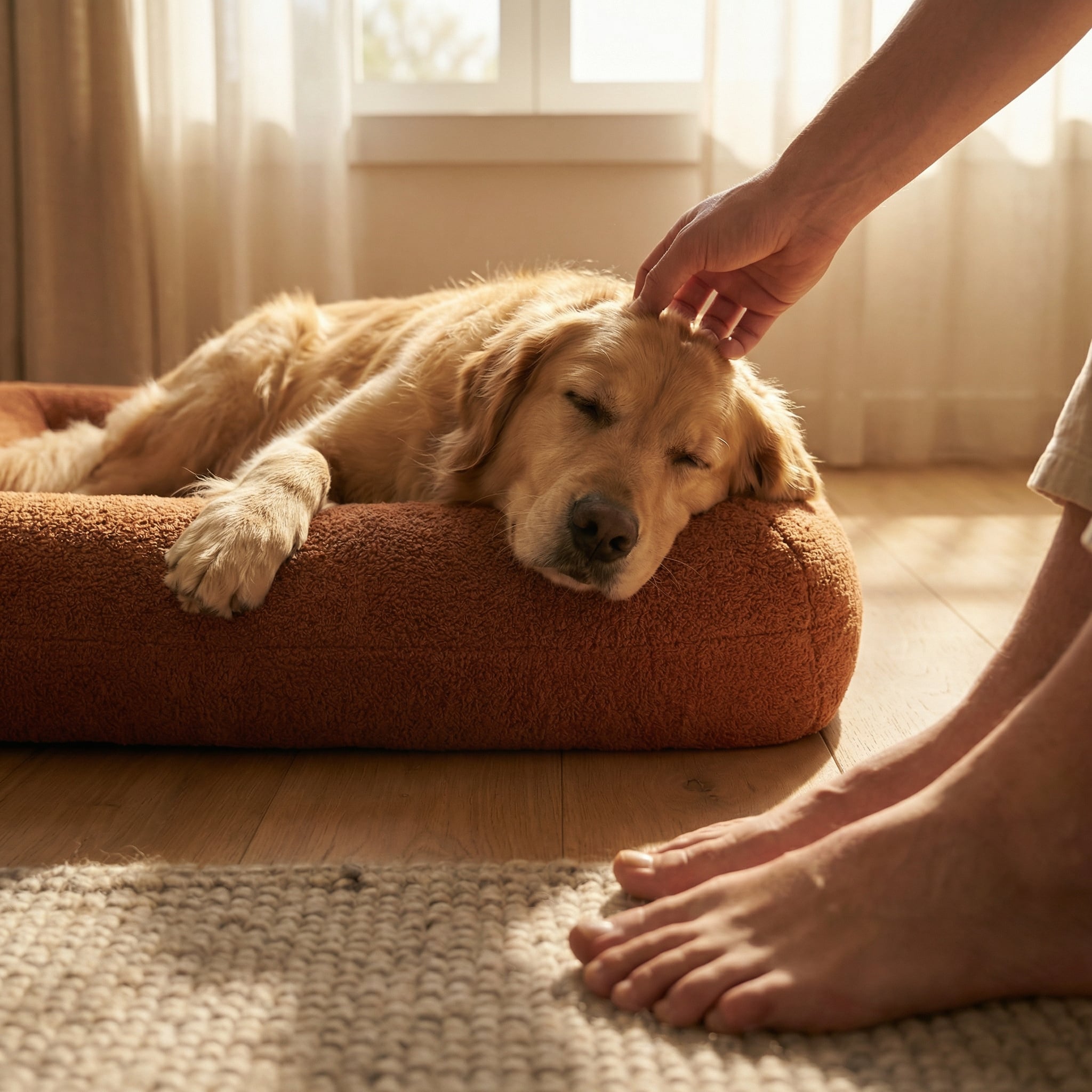 Woefel Premium Hondenmand - Camel