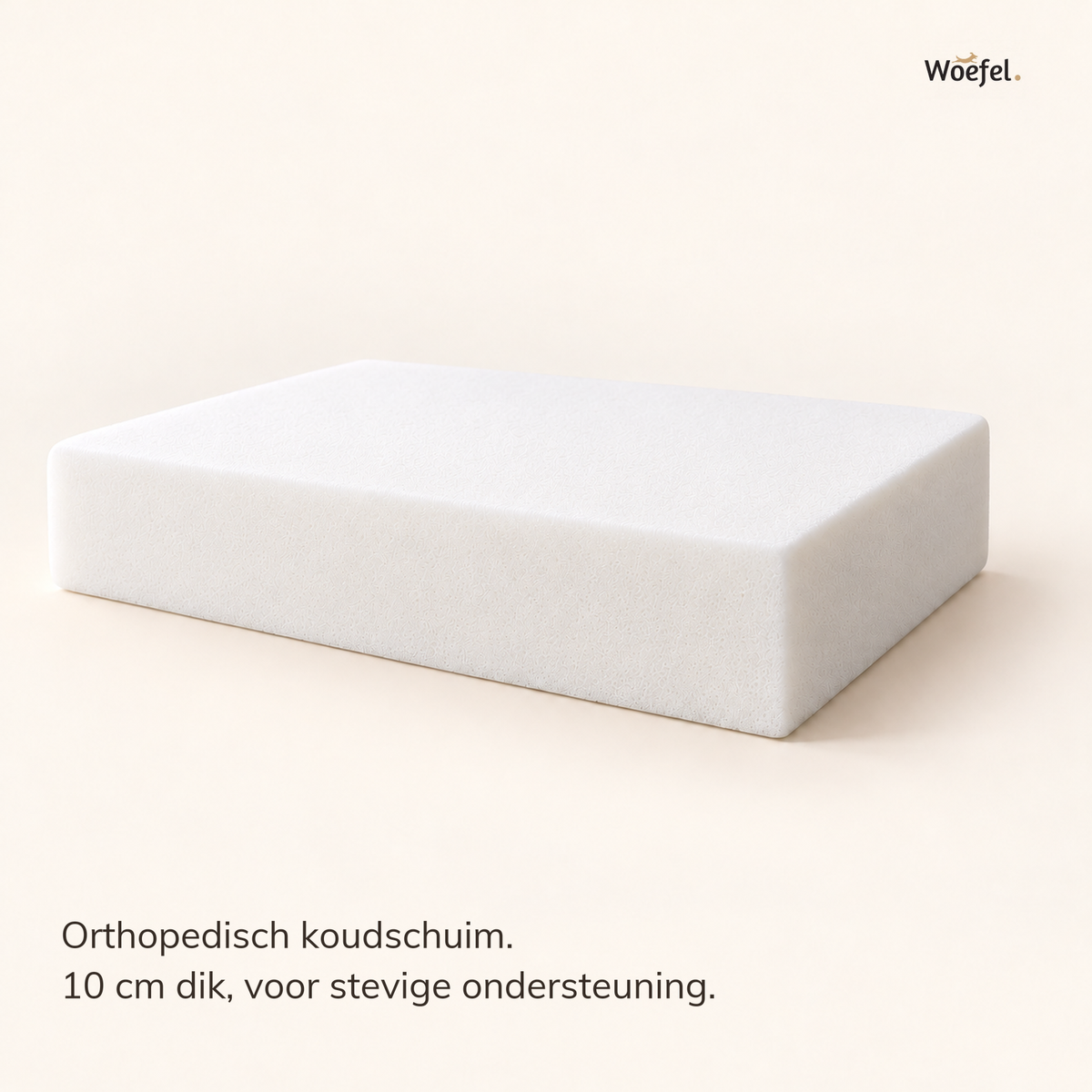 Orthopedisch koudschuim van 10 cm dik uit de Woefel hondenmand