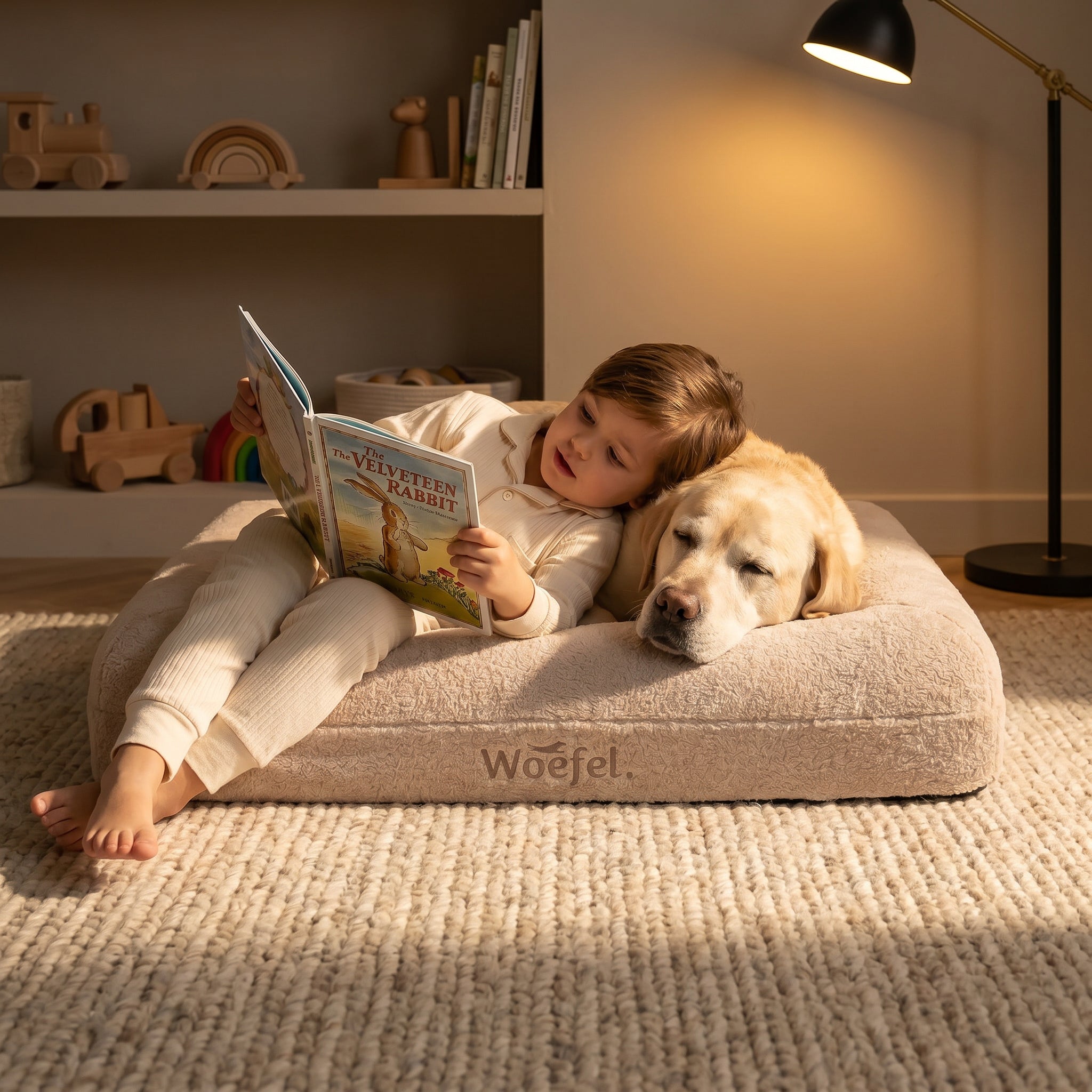 Woefel Orthopedische Hondenmand - Beige