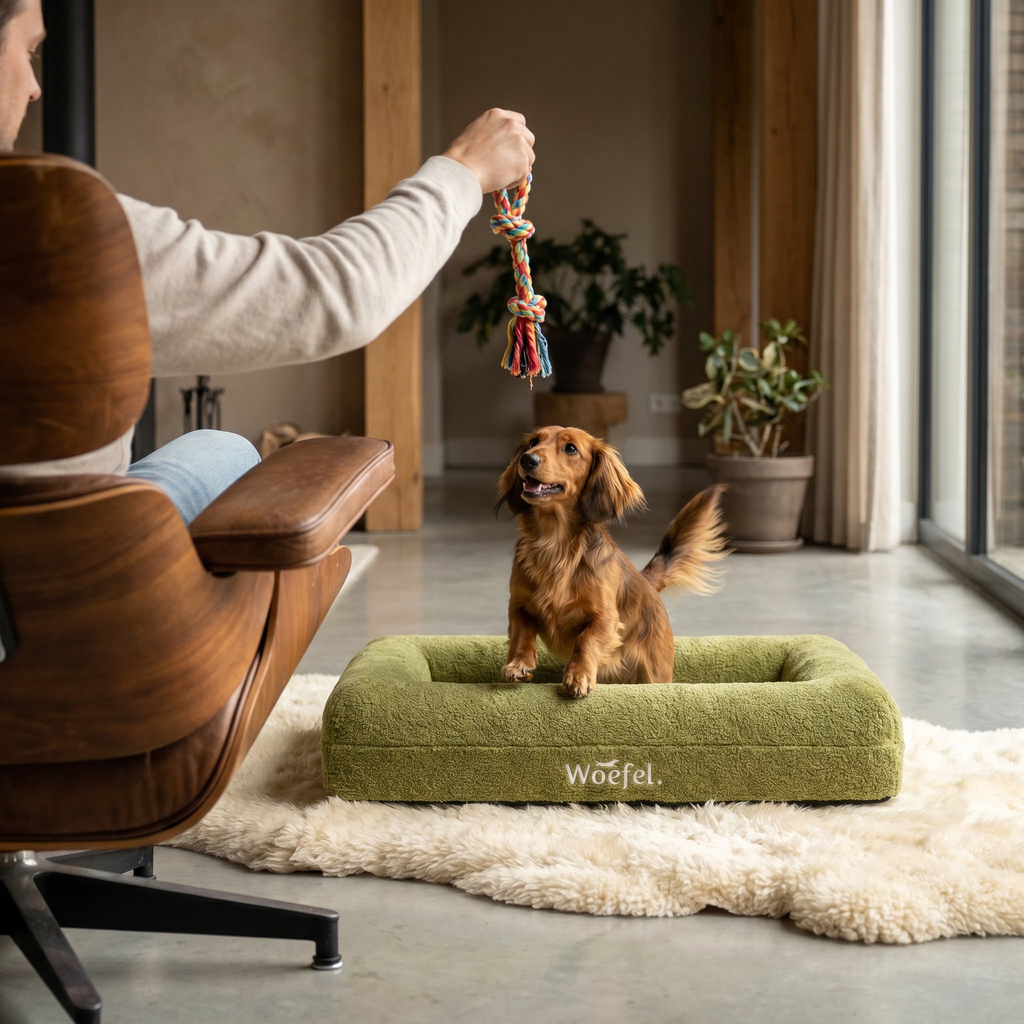 Woefel Orthopedische Hondenmand - Beige
