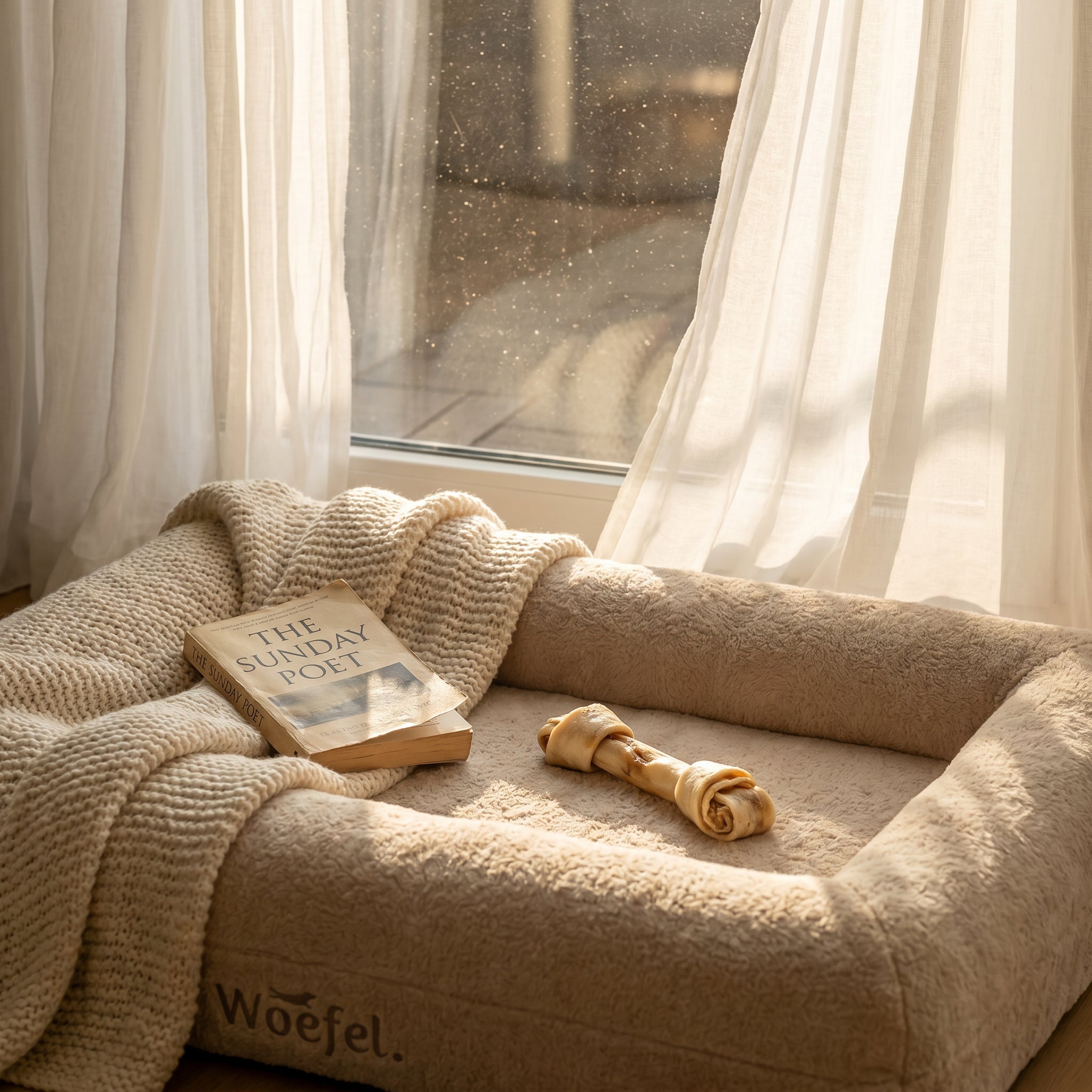 Woefel Orthopedische Hondenmand - Beige