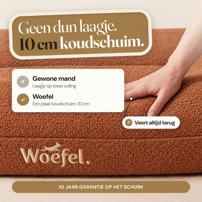 Woefel Orthopedische Hondenmand - Camel