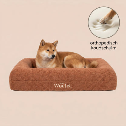 Woefel Orthopedische Hondenmand - Gewrichtsondersteunend Koudschuim - Puppy t/m Senior