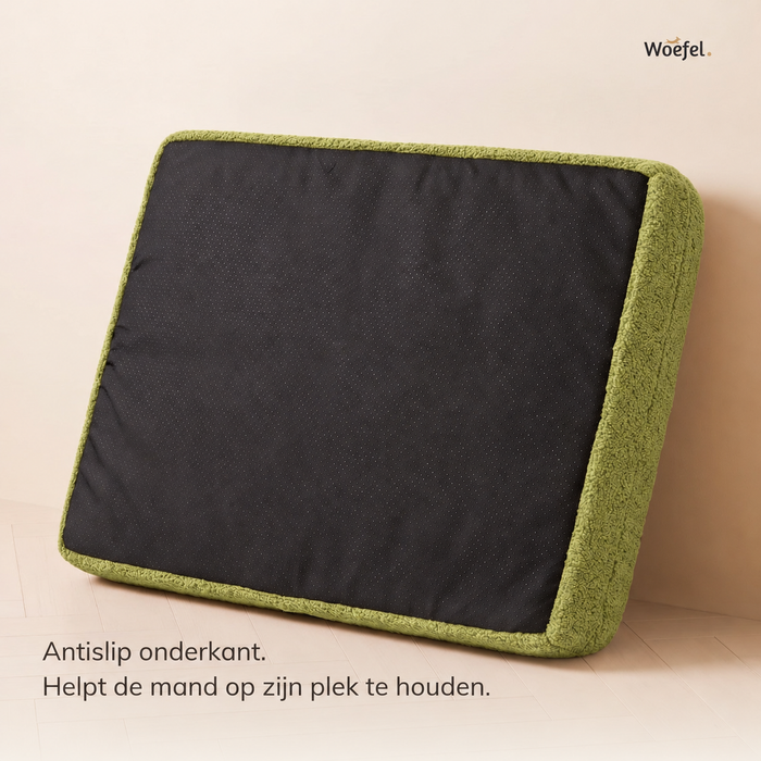 De antislip onderkant van de mand
