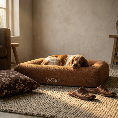 Woefel Premium Hondenmand - Camel